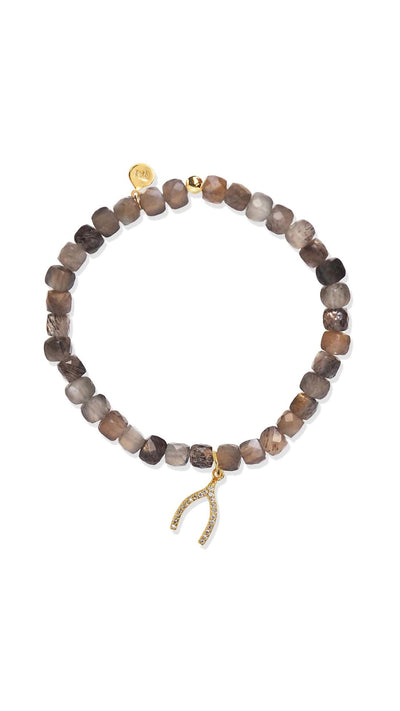 Beaded Bracelet With Wishbone-Jewelry-Uniquities