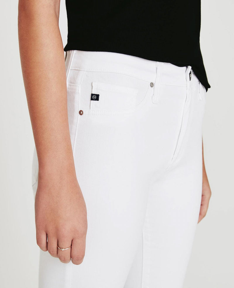 Farrah Ankle Skinny Jeans in White-Denim-Uniquities