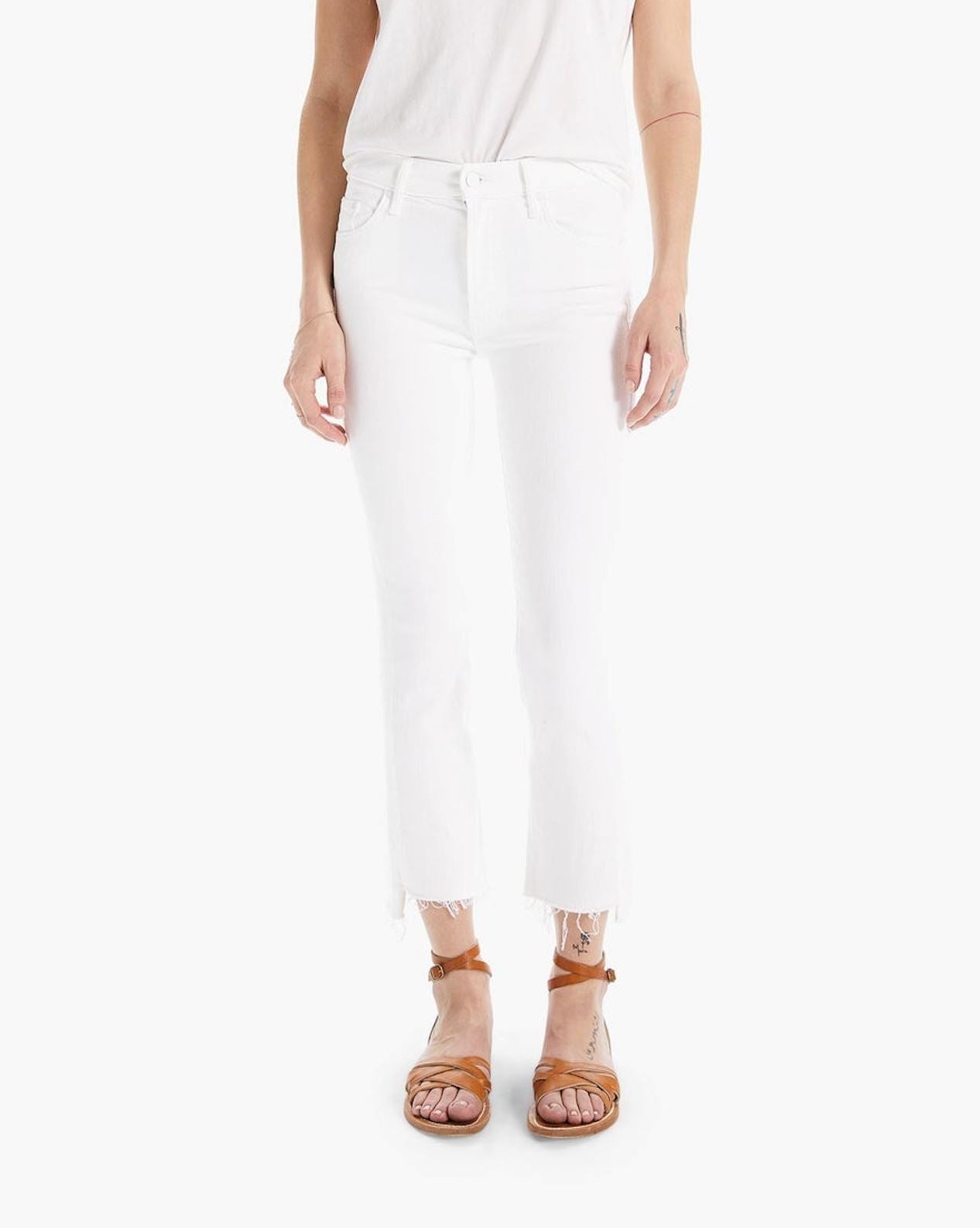 The Insider Crop Step Fray Jeans-Denim-Uniquities