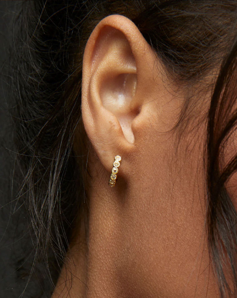 Madison Shimmer Huggies-Jewelry-Uniquities