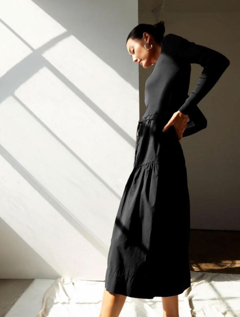Wrenley Combo Midi-Dresses-Uniquities