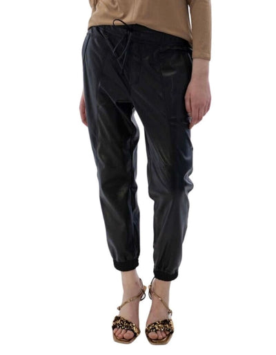 Faux Leather Jogger Bottoms Melissa Nepton 