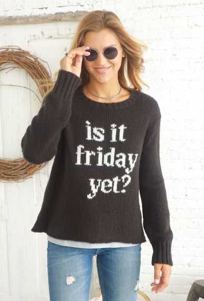 Is It Friday Yet Crew-Sweaters-Uniquities