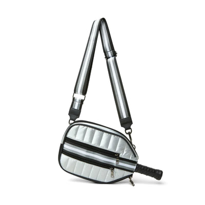 Sporty Sleeve Pickle Ball Bag Silver Liquid-Accessories-Uniquities