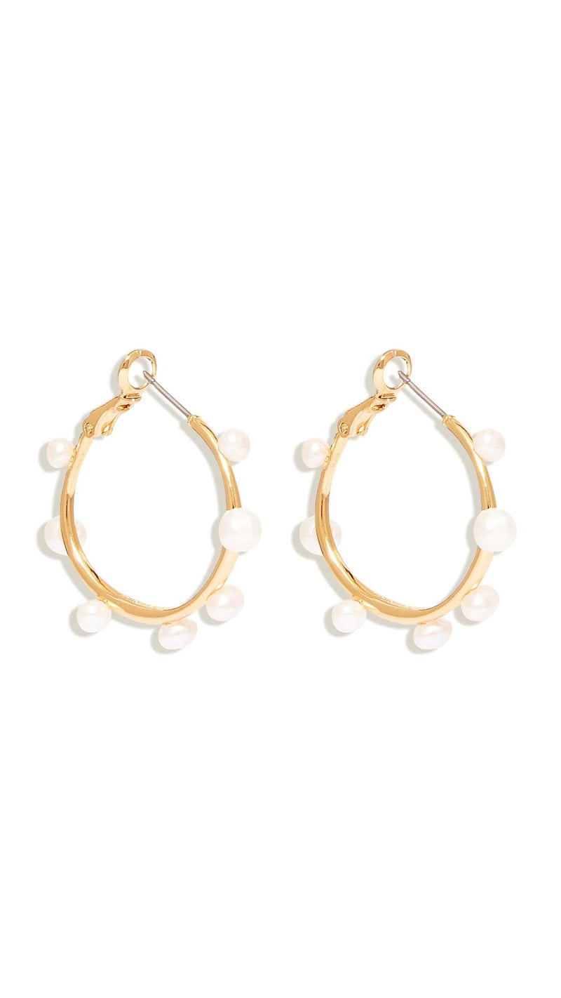 Mini Isla Pearl Hoop-Jewelry-Uniquities